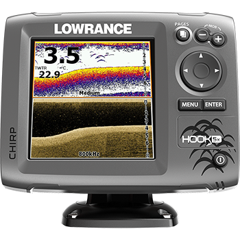 Lowrance® HOOK-5x è un fishfinder